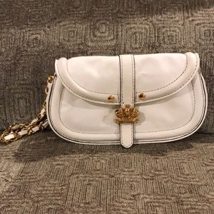 Juicy Couture white leather wristlet!